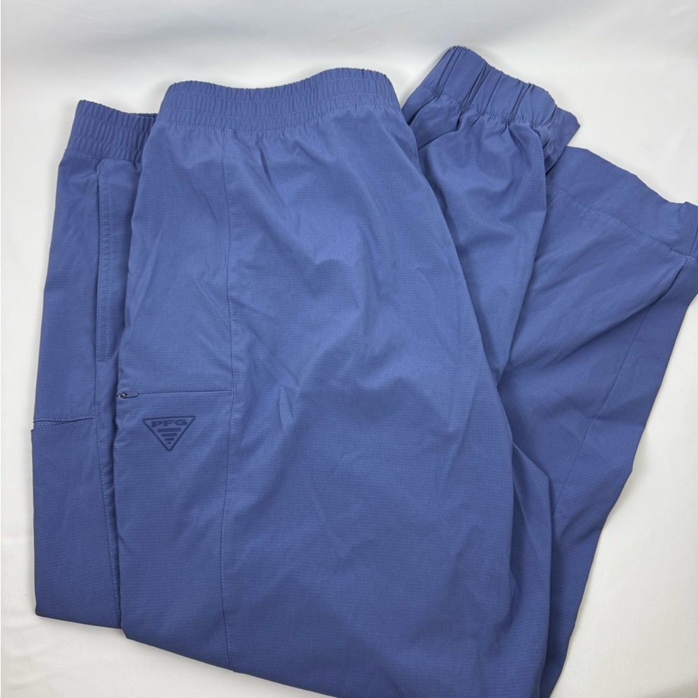 Women's Columbia PFG Uncharted Tapered Leg Pants Blue Size XL